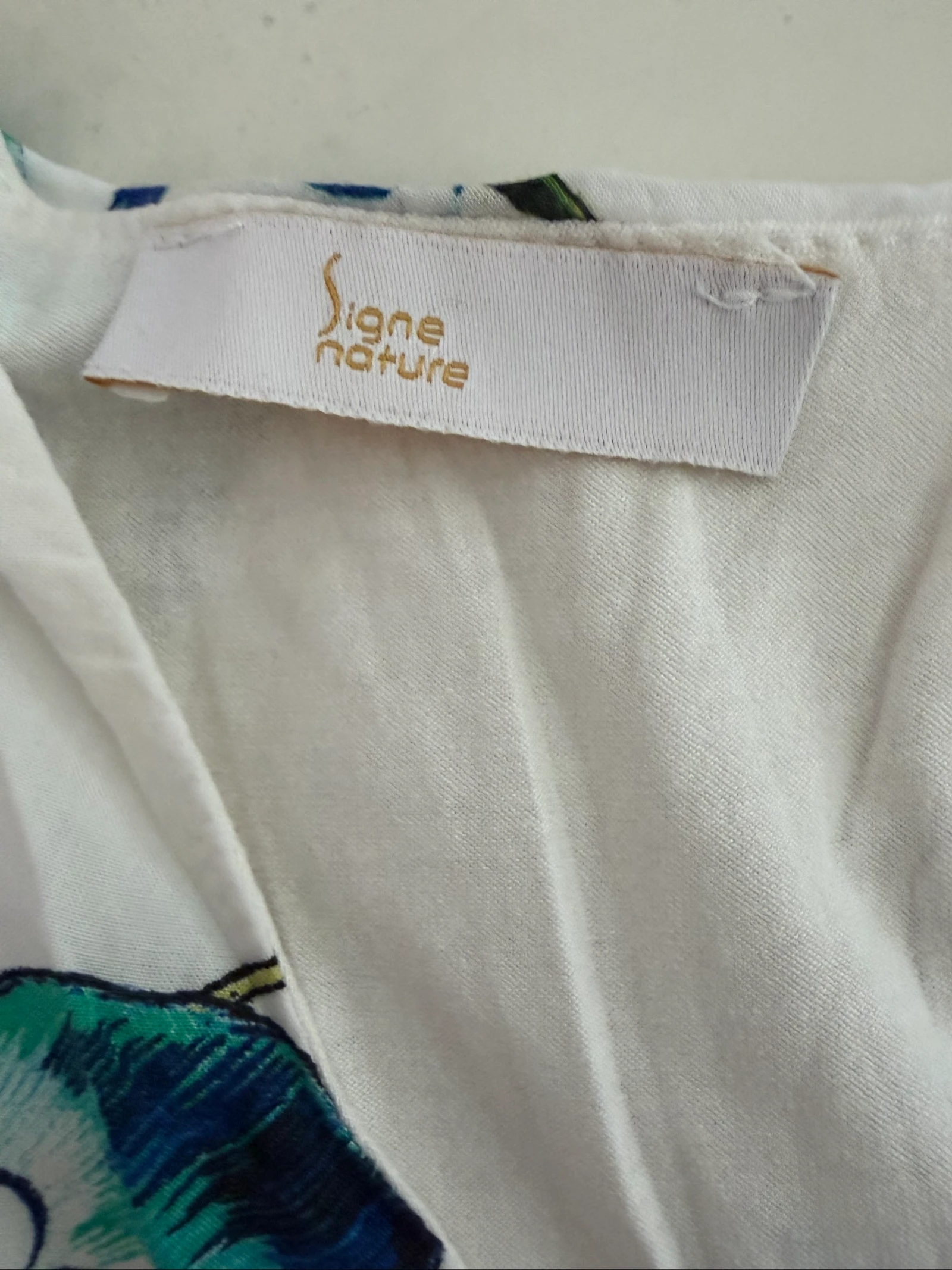 Vestido Fluido Floral Signe Nature 100% Viscose - Feito na Itália - Tamanho 42 - Excelente Estado – photo 3